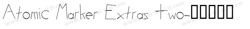 Atomic Marker Extras Two字体转换